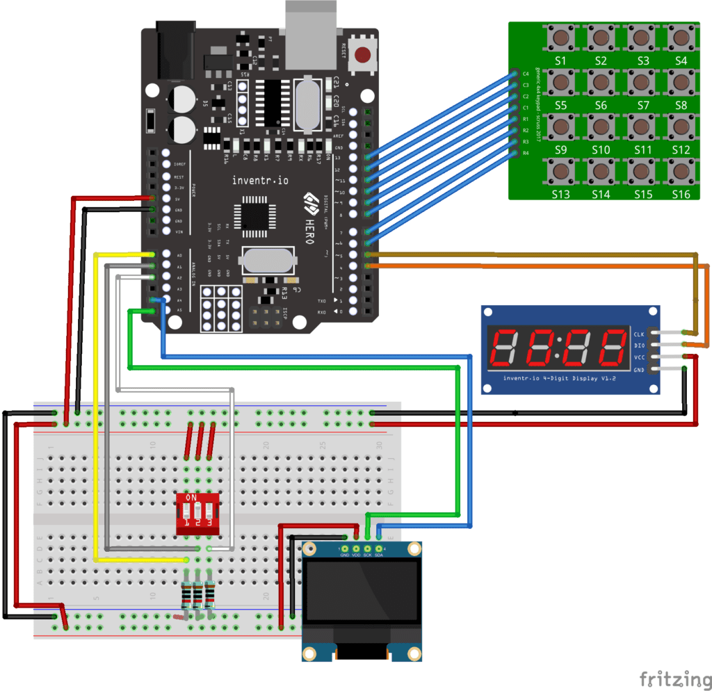 Complete lander control system wiring diagram